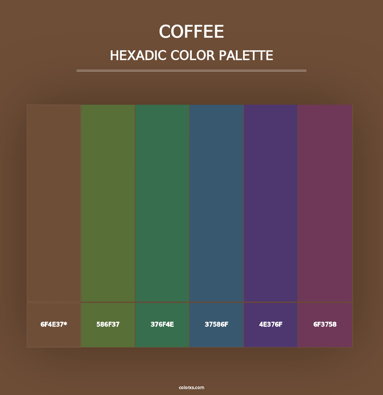 Coffee - Hexadic Color Palette