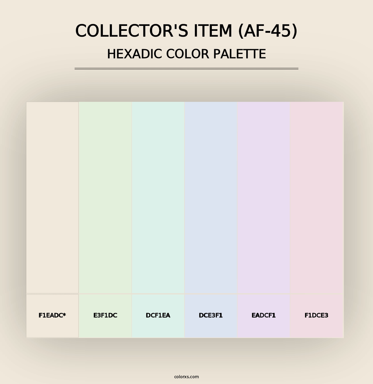 Collector's Item (AF-45) - Hexadic Color Palette