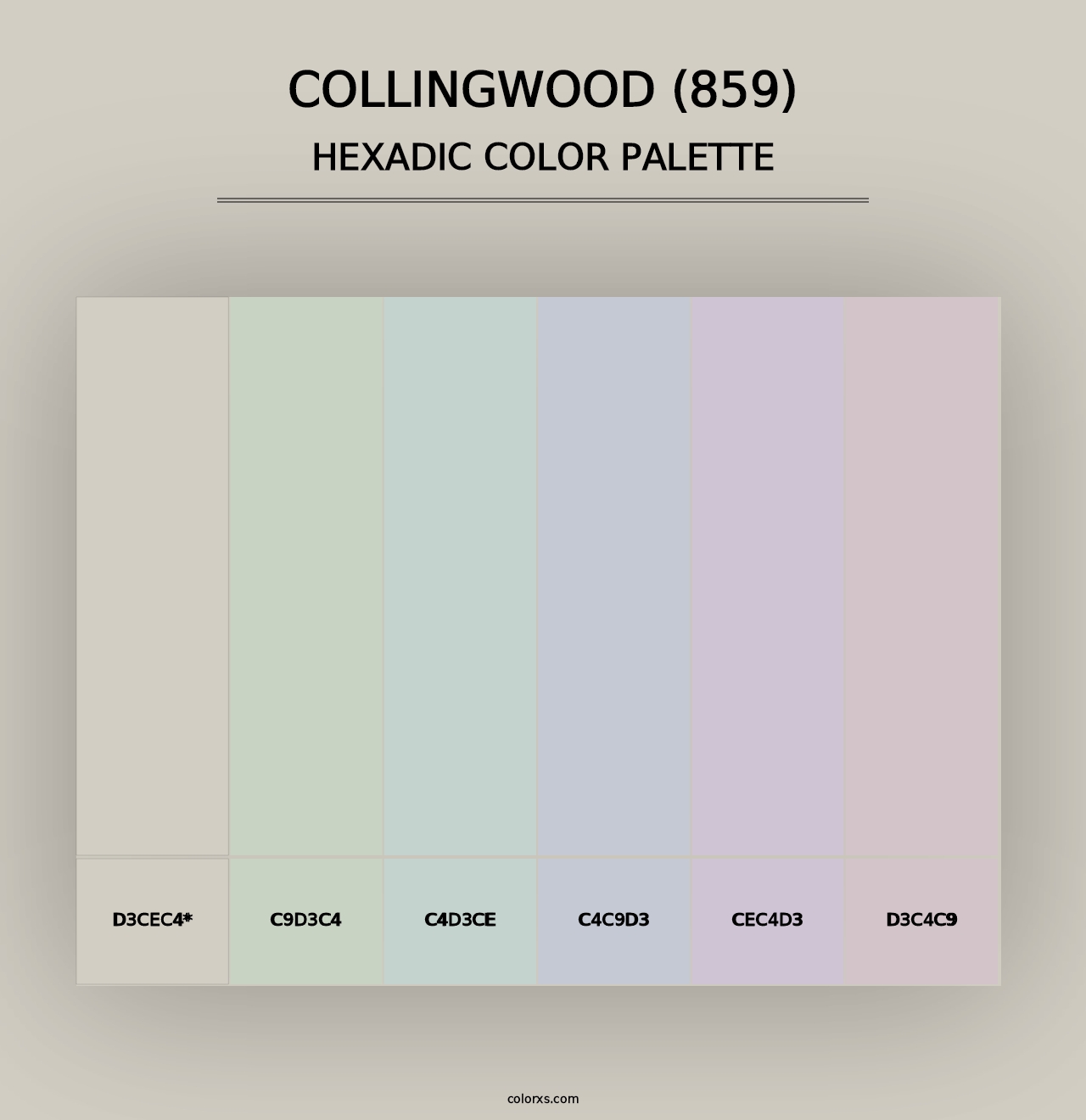 Collingwood (859) - Hexadic Color Palette