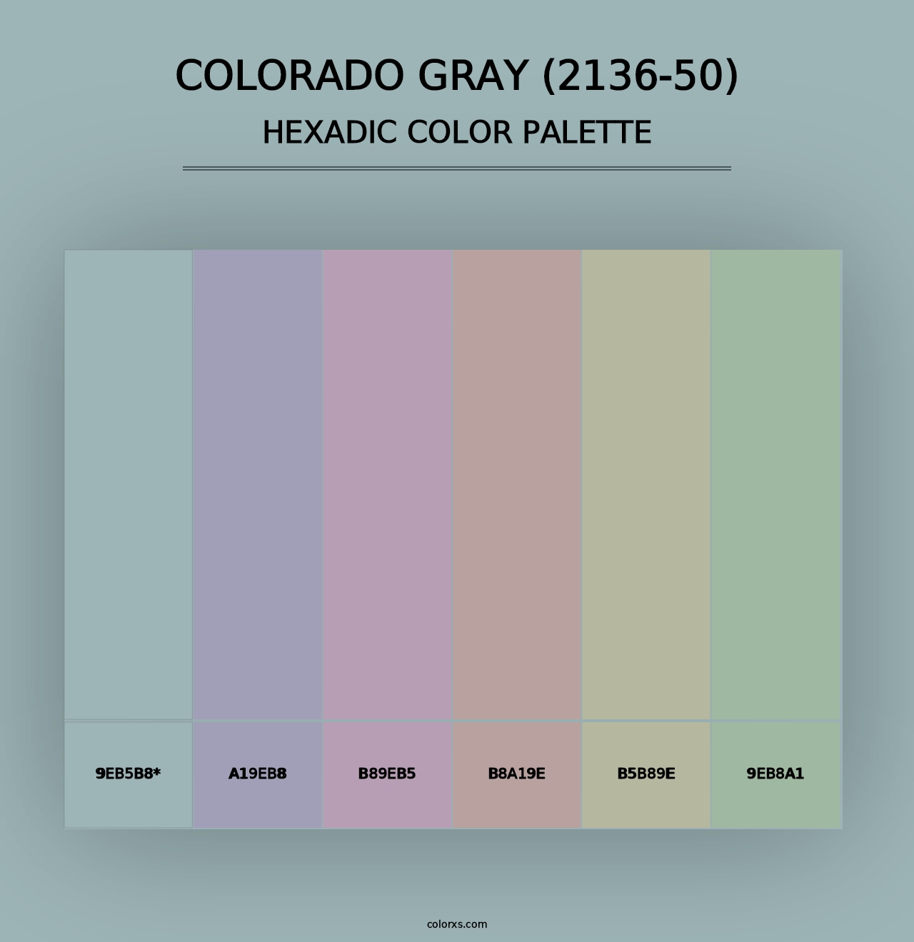 Colorado Gray (2136-50) - Hexadic Color Palette