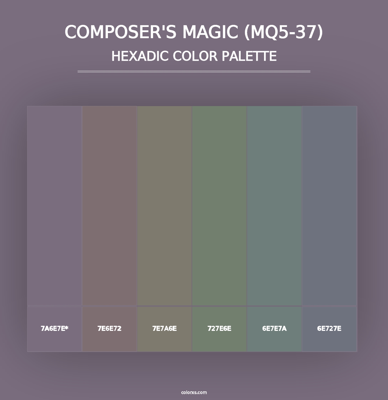 Composer'S Magic (MQ5-37) - Hexadic Color Palette