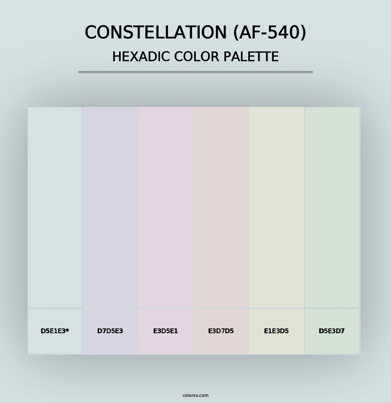 Constellation (AF-540) - Hexadic Color Palette