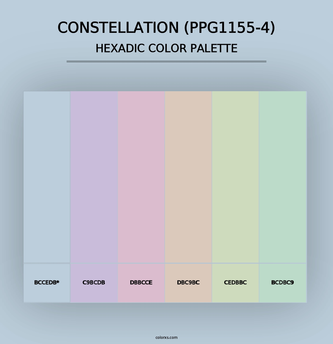 Constellation (PPG1155-4) - Hexadic Color Palette