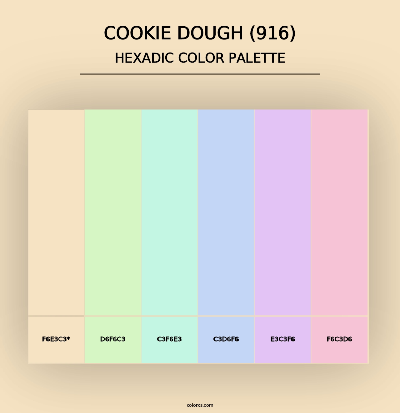 Cookie Dough (916) - Hexadic Color Palette