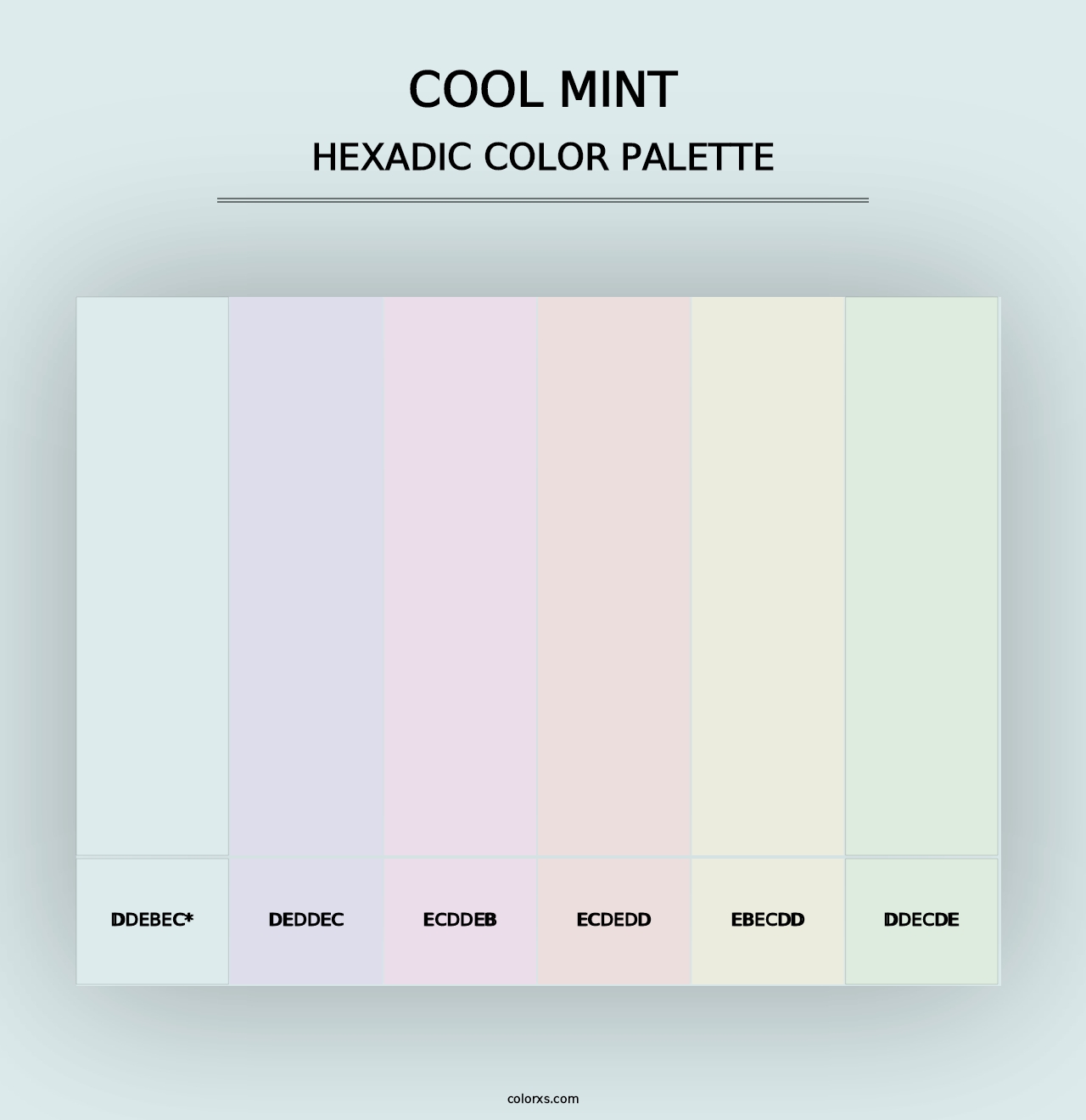 Cool Mint - Hexadic Color Palette