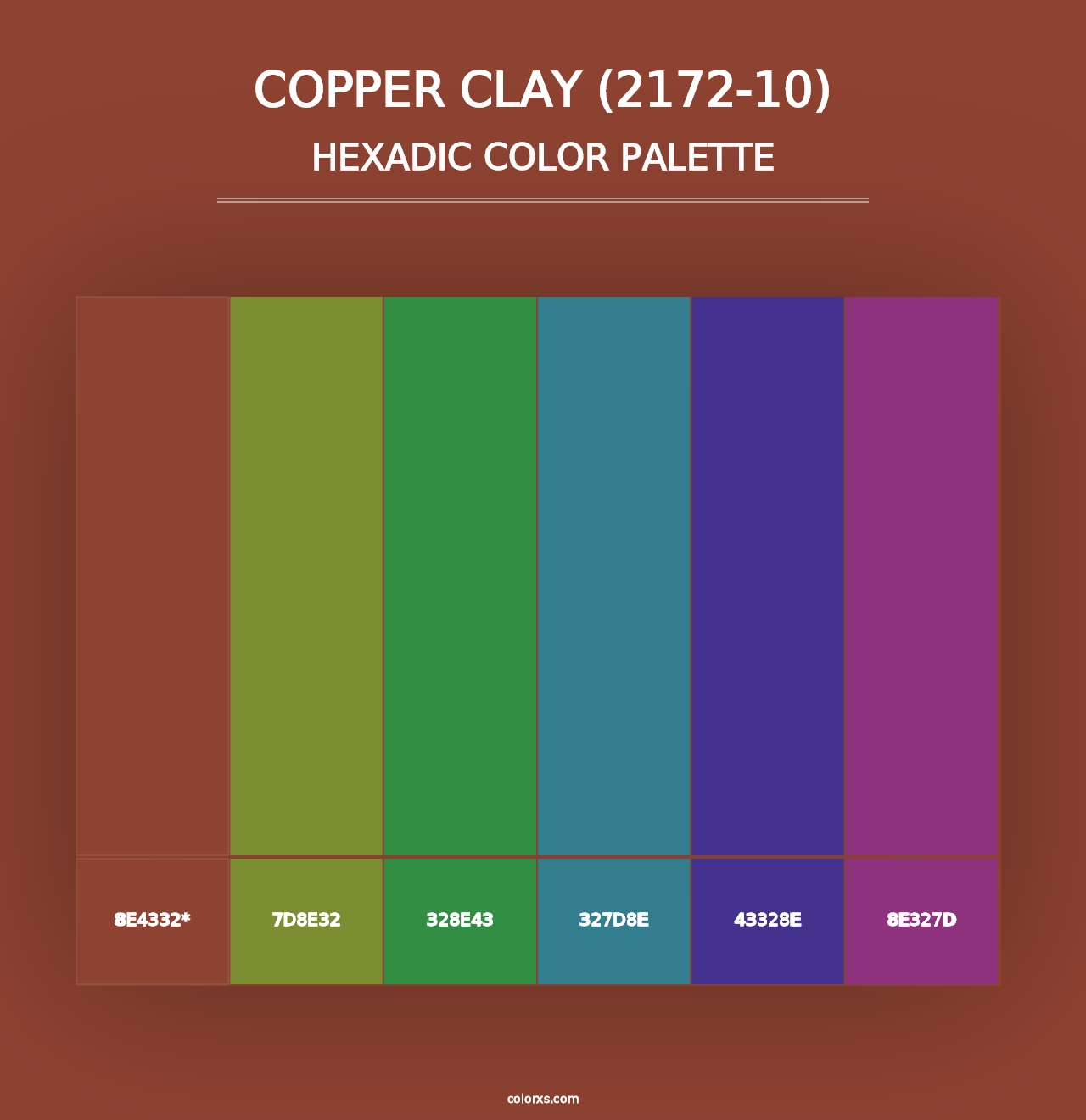 Copper Clay (2172-10) - Hexadic Color Palette