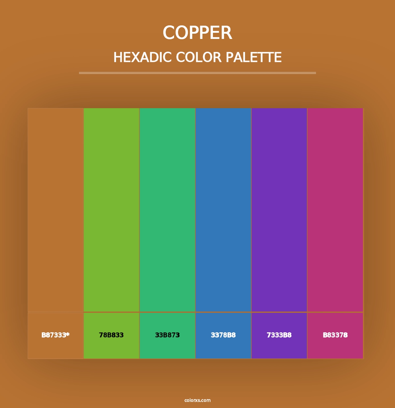 Copper - Hexadic Color Palette