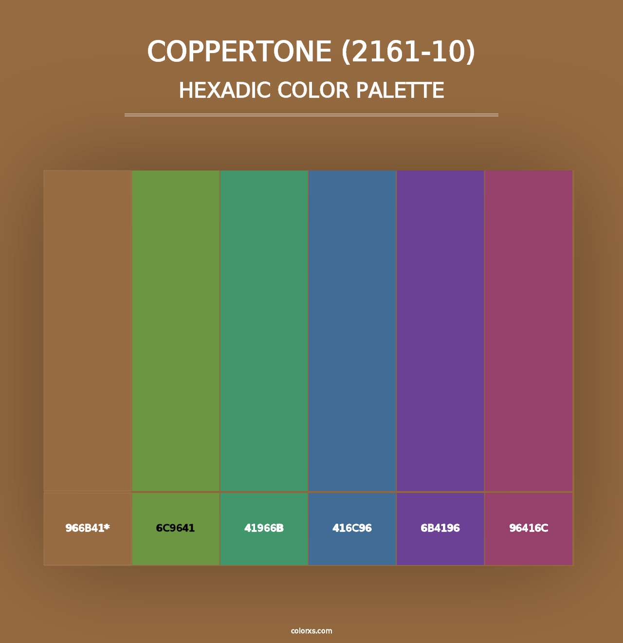 Coppertone (2161-10) - Hexadic Color Palette