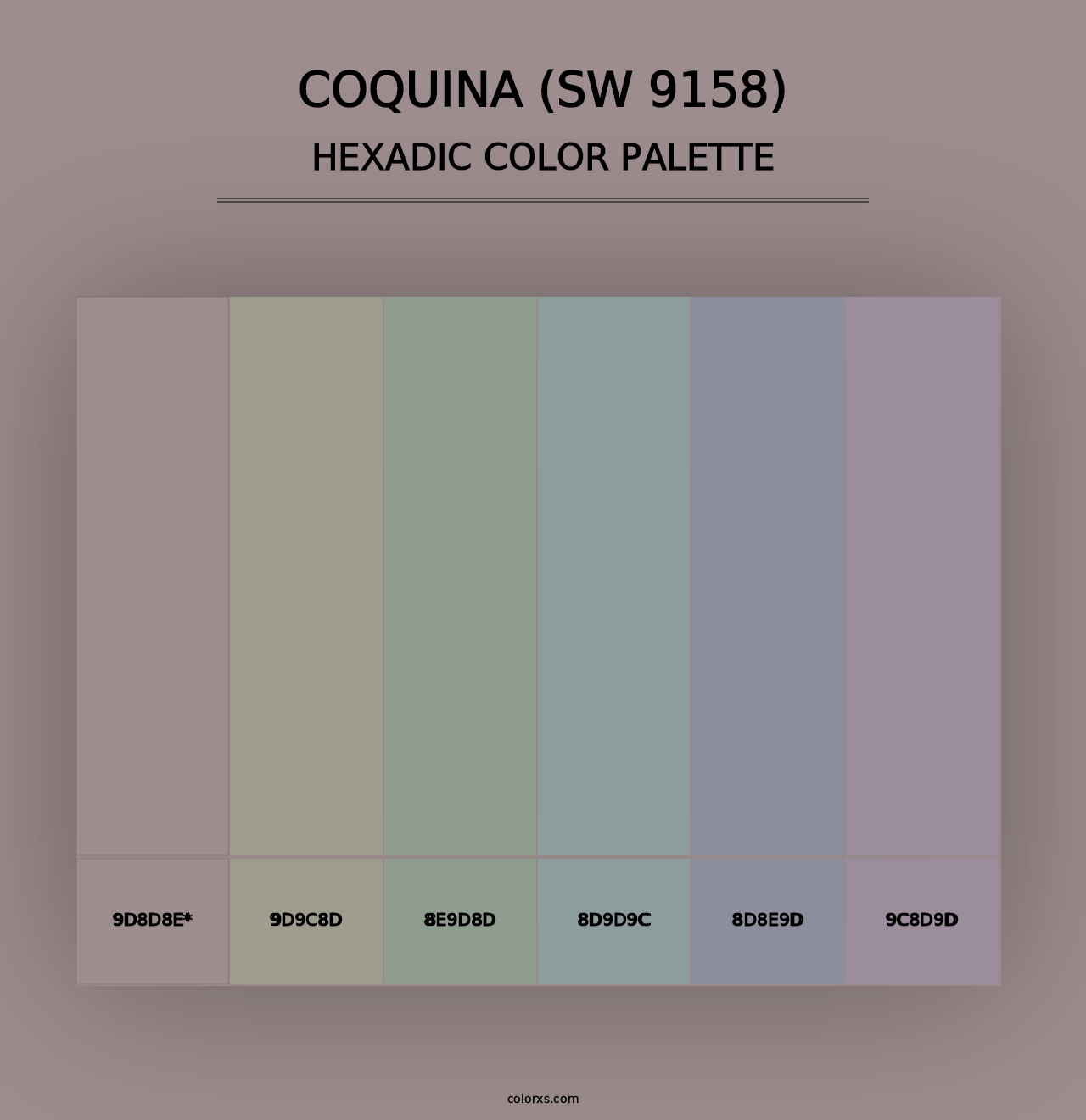 Coquina (SW 9158) - Hexadic Color Palette