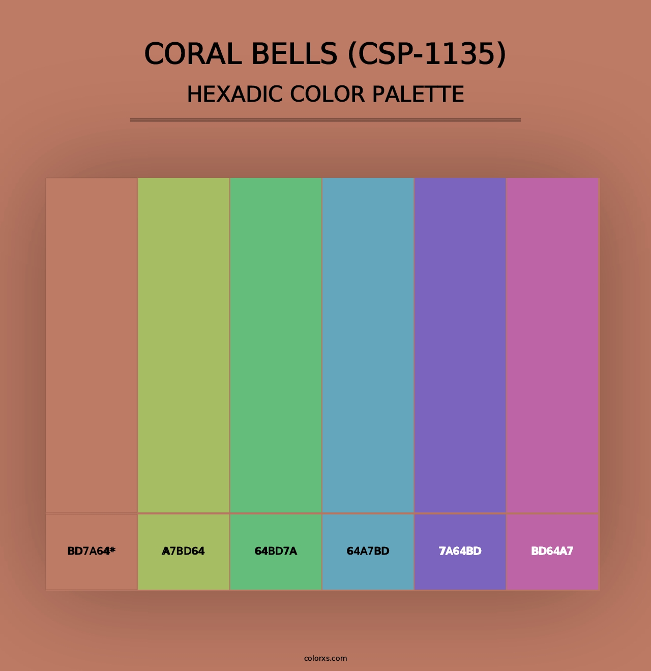 Coral Bells (CSP-1135) - Hexadic Color Palette