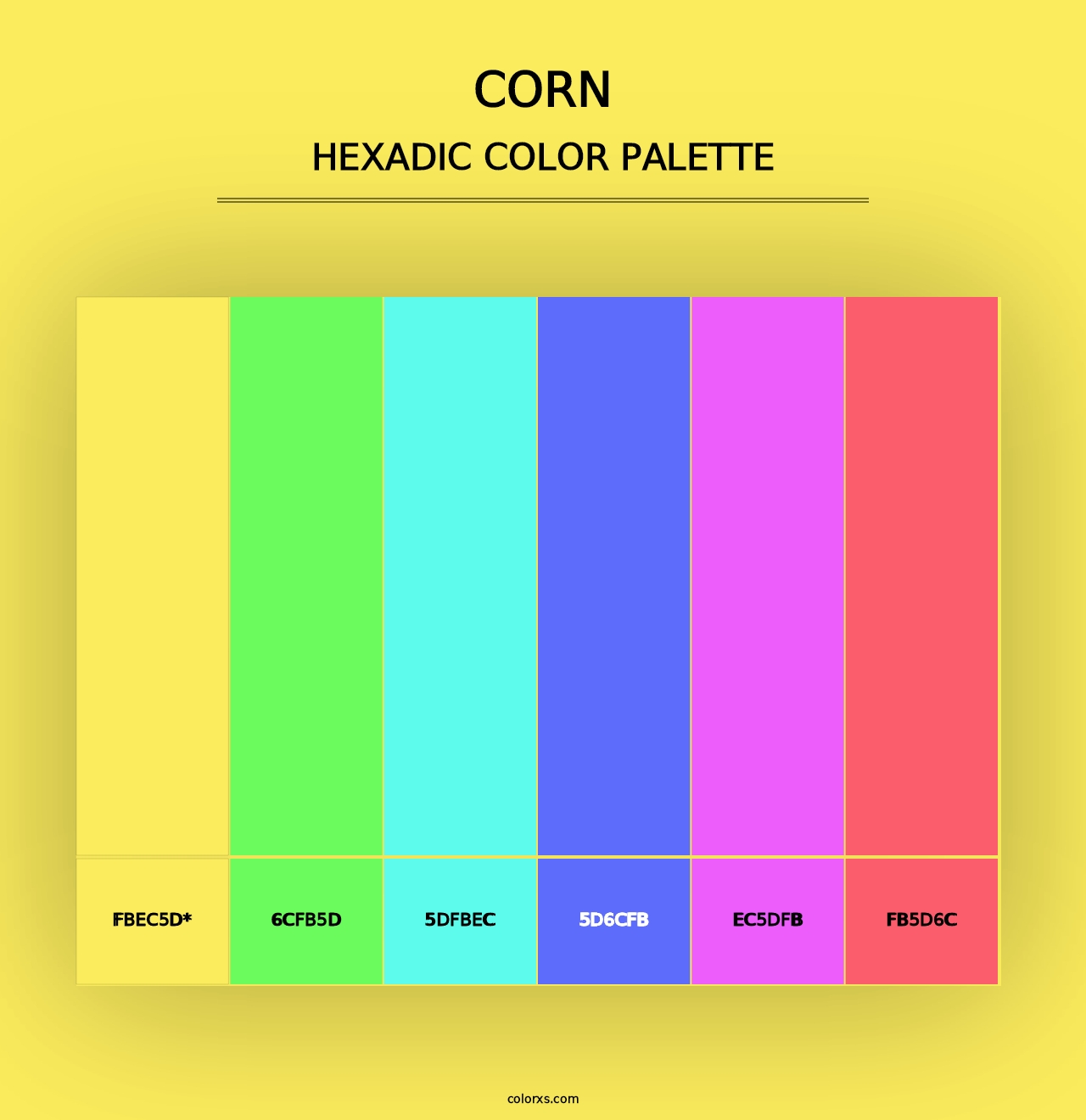 Corn - Hexadic Color Palette