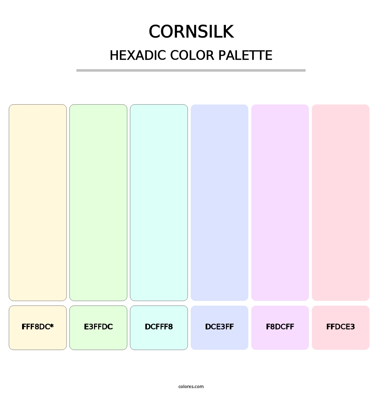 Cornsilk - Hexadic Color Palette