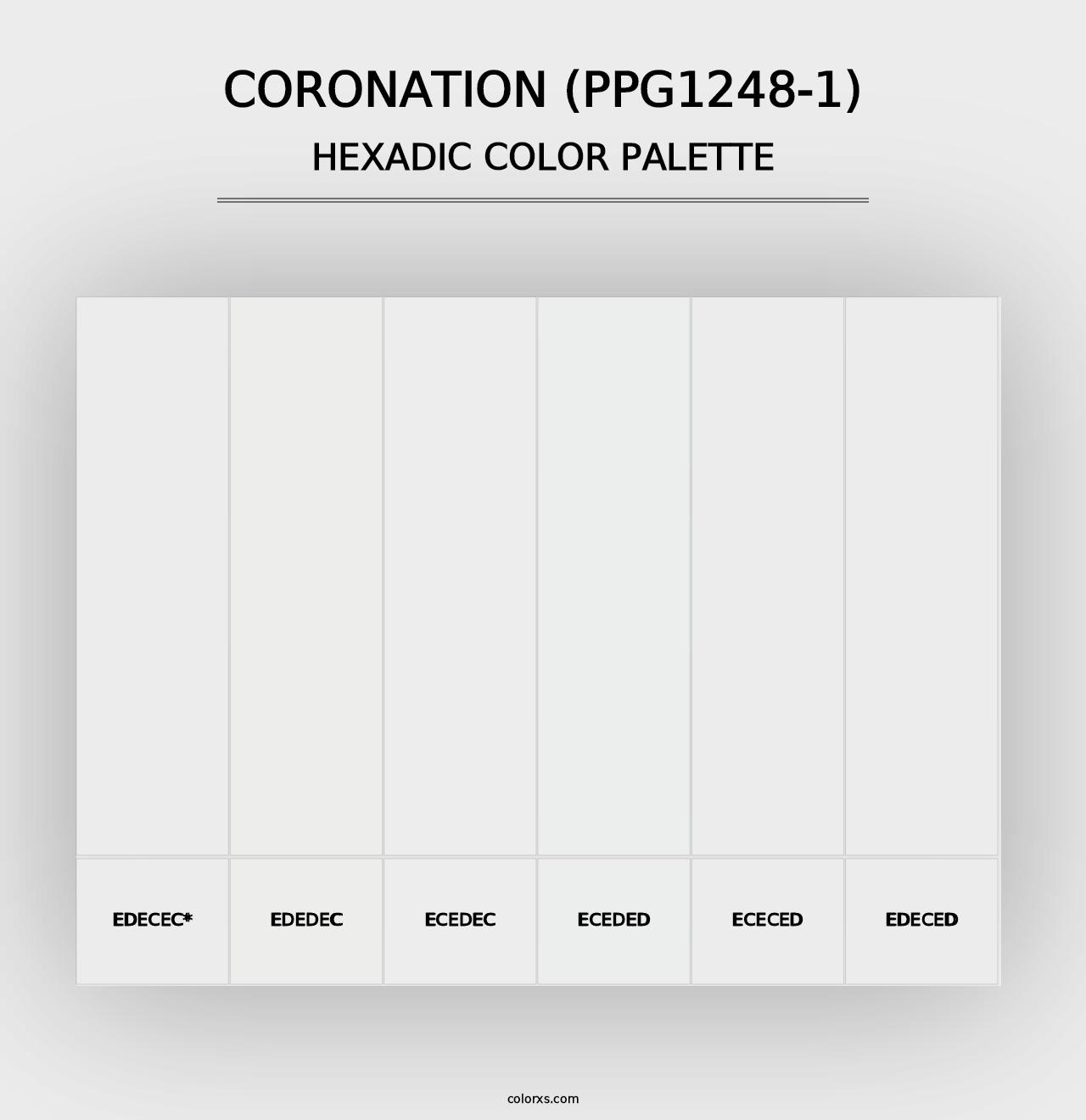 Coronation (PPG1248-1) - Hexadic Color Palette