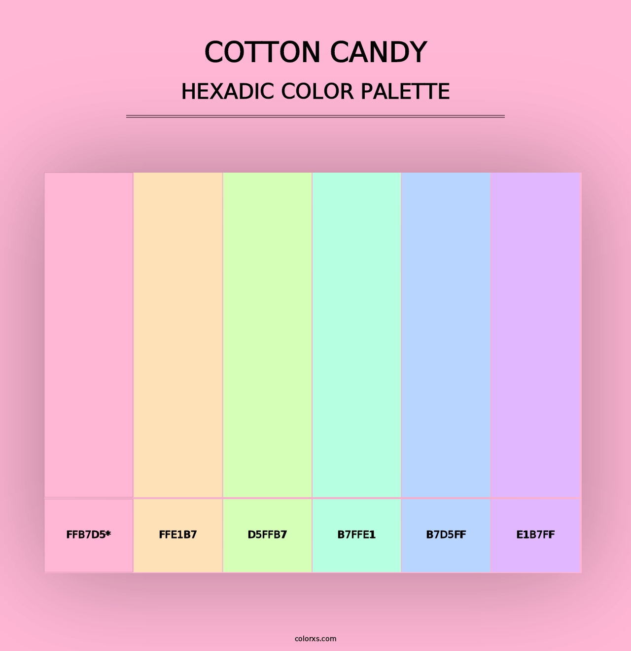 Cotton Candy - Hexadic Color Palette