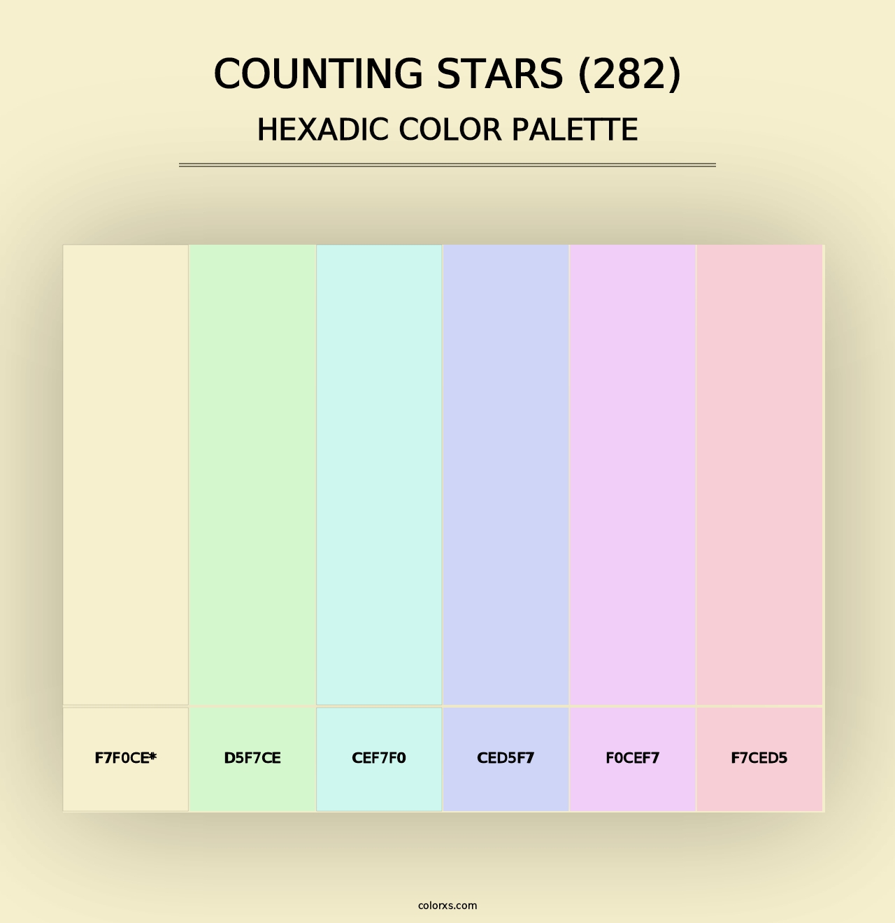 Counting Stars (282) - Hexadic Color Palette