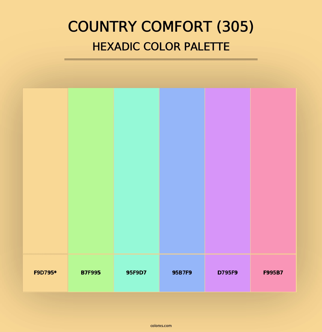 Country Comfort (305) - Hexadic Color Palette