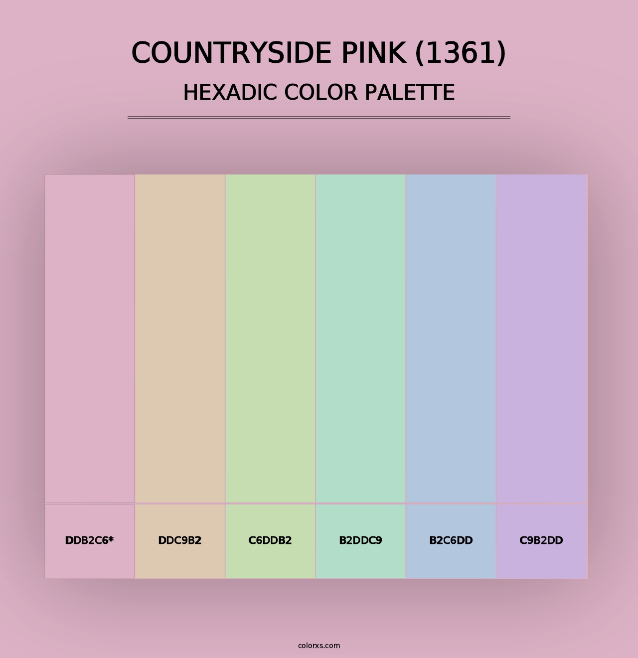 Countryside Pink (1361) - Hexadic Color Palette