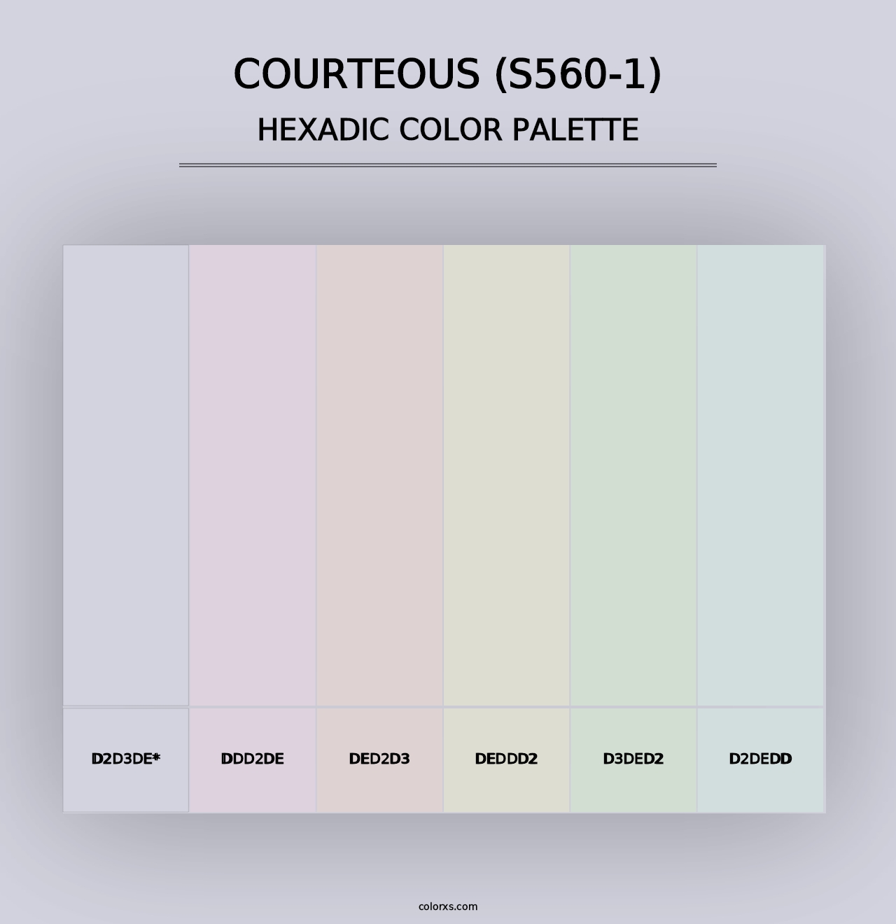 Courteous (S560-1) - Hexadic Color Palette