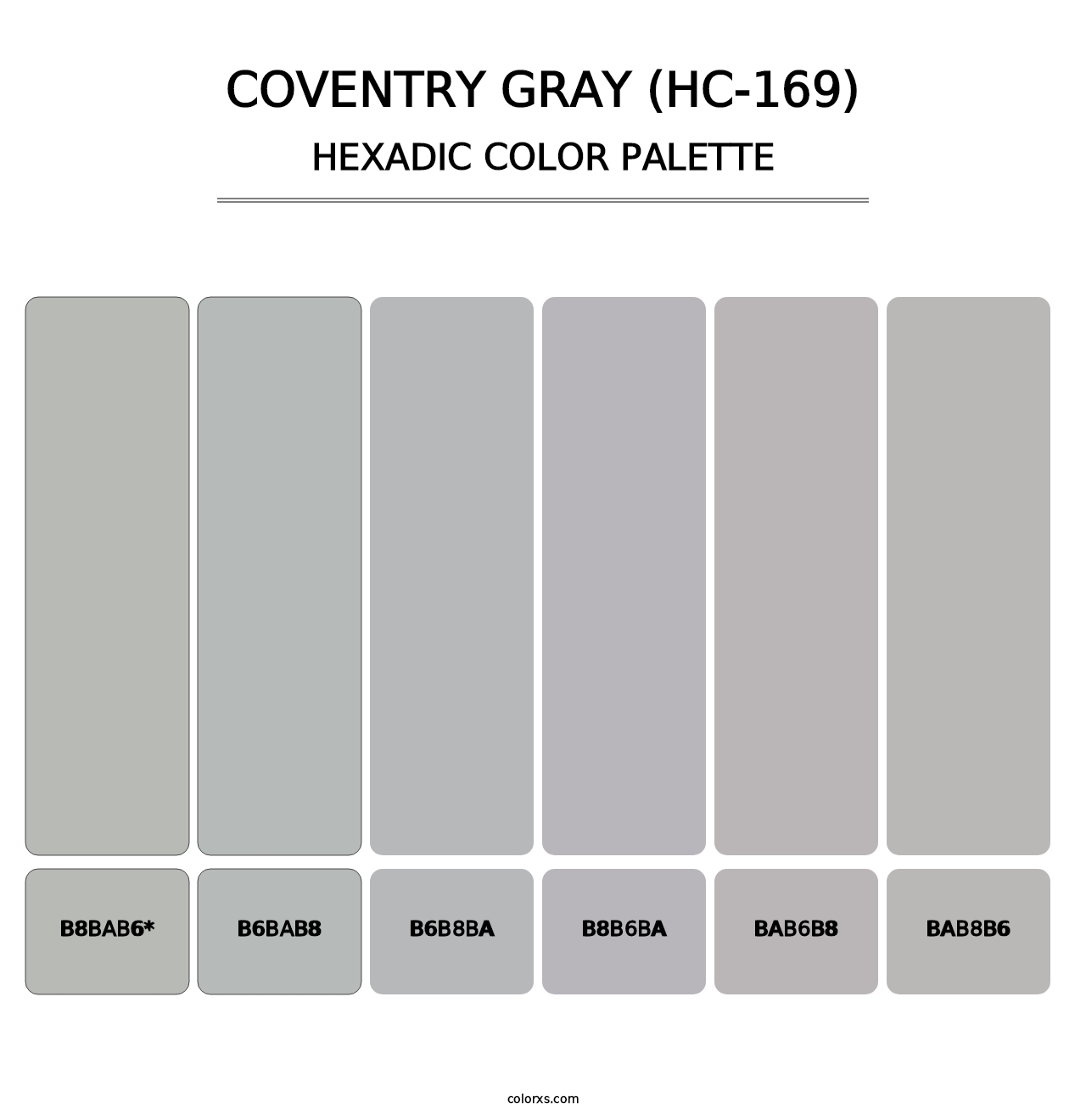 Coventry Gray (HC-169) - Hexadic Color Palette