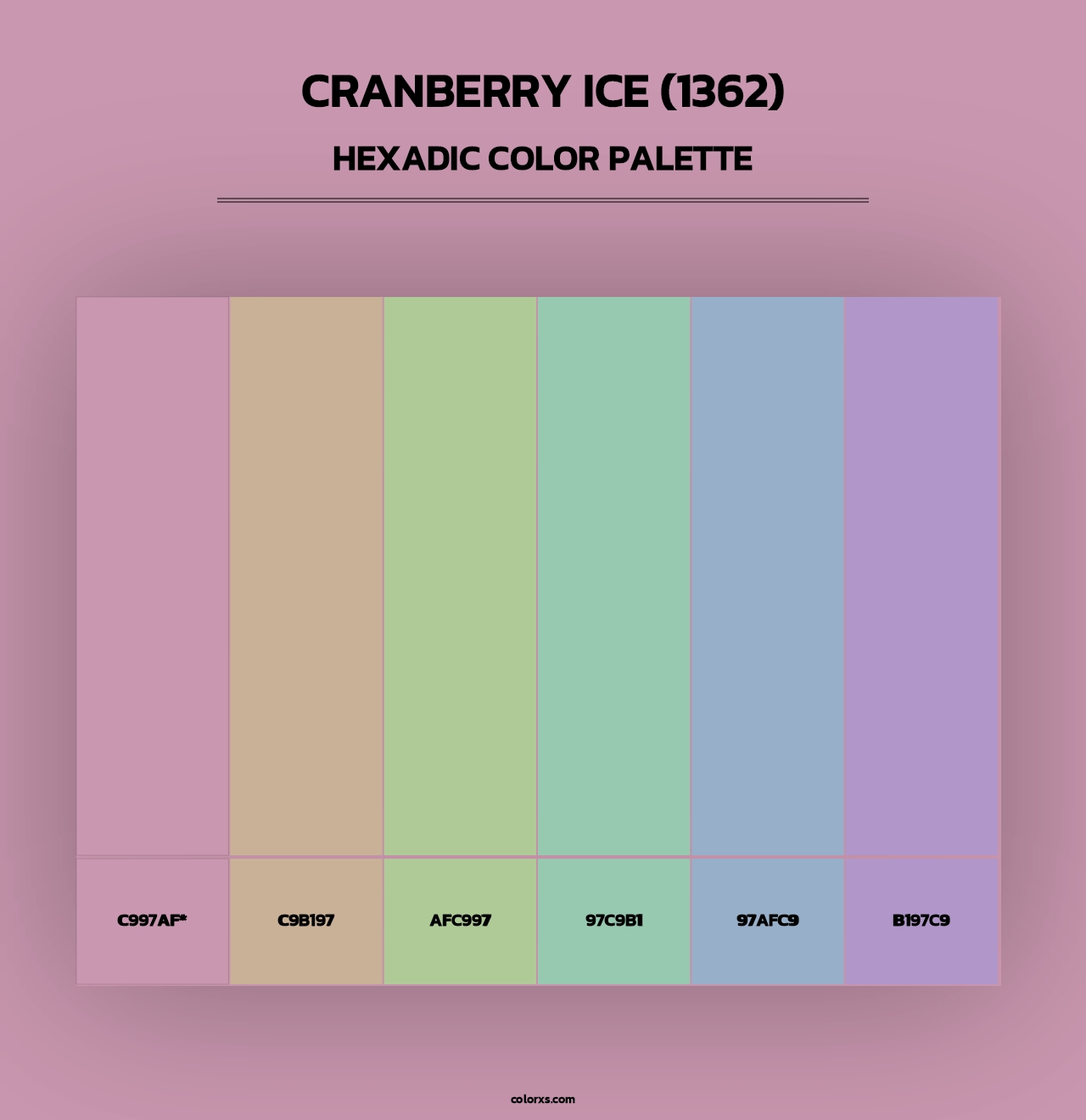 Cranberry Ice (1362) - Hexadic Color Palette