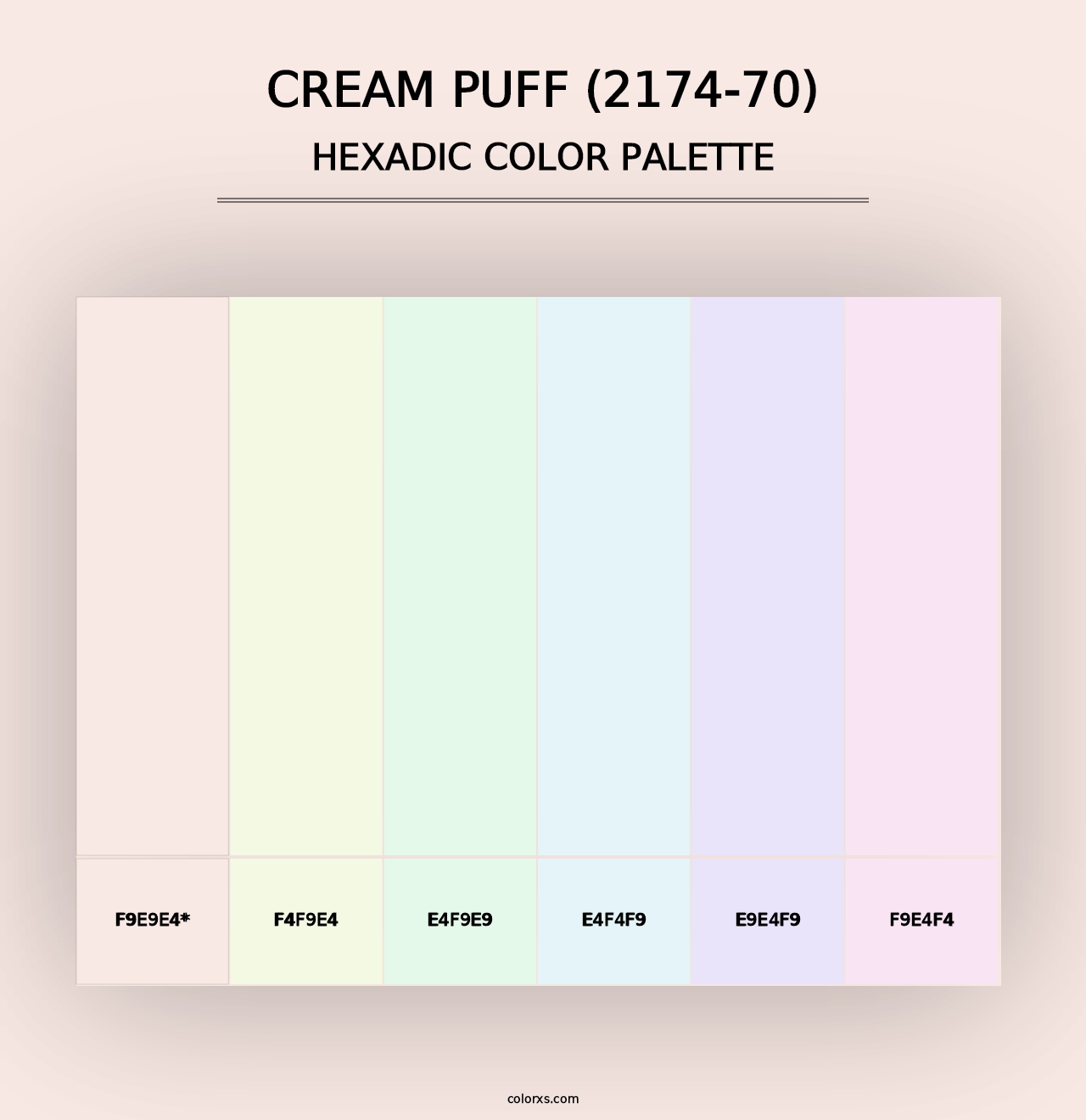 Cream Puff (2174-70) - Hexadic Color Palette