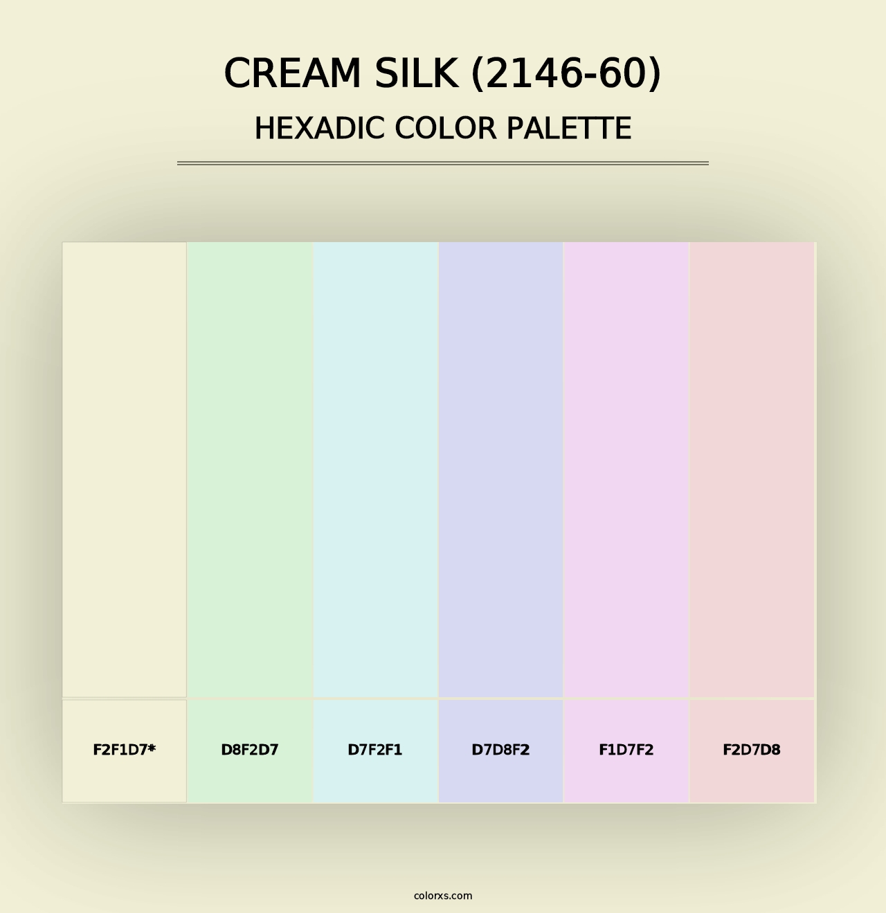 Cream Silk (2146-60) - Hexadic Color Palette