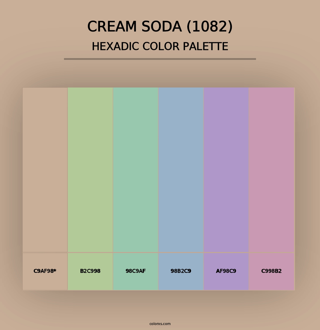 Cream Soda (1082) - Hexadic Color Palette