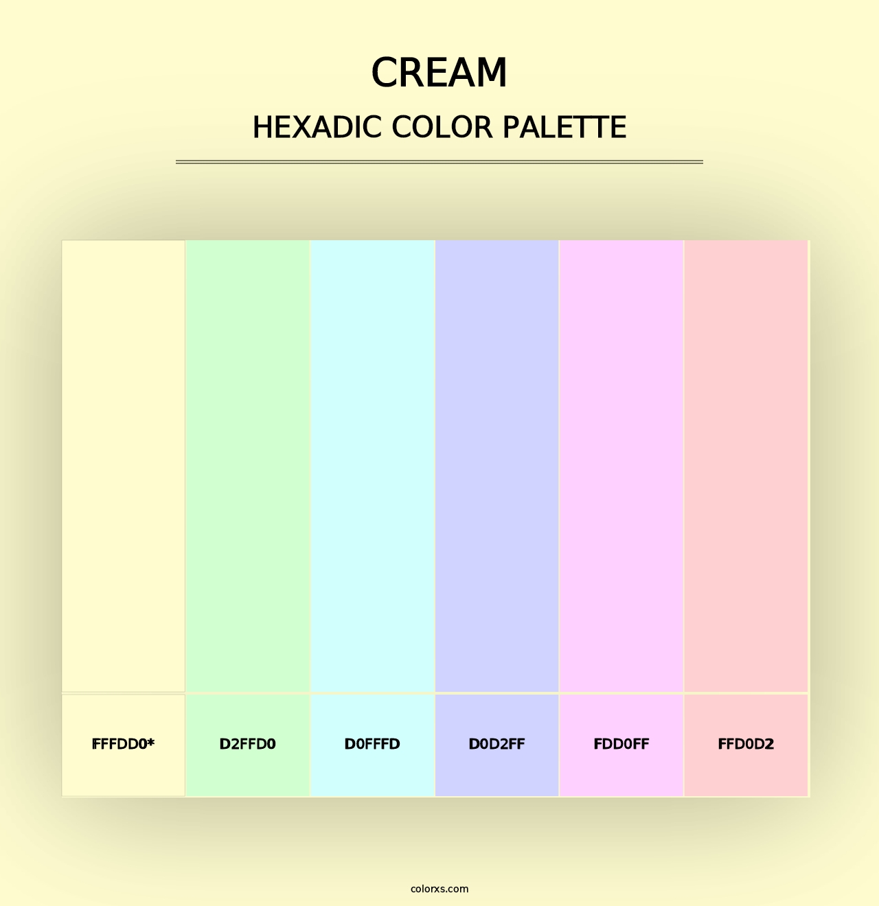 Cream - Hexadic Color Palette