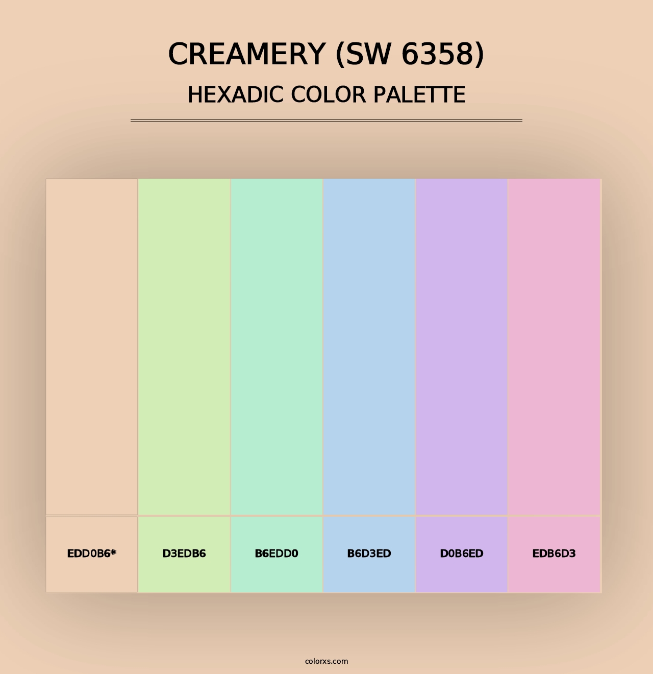 Creamery (SW 6358) - Hexadic Color Palette