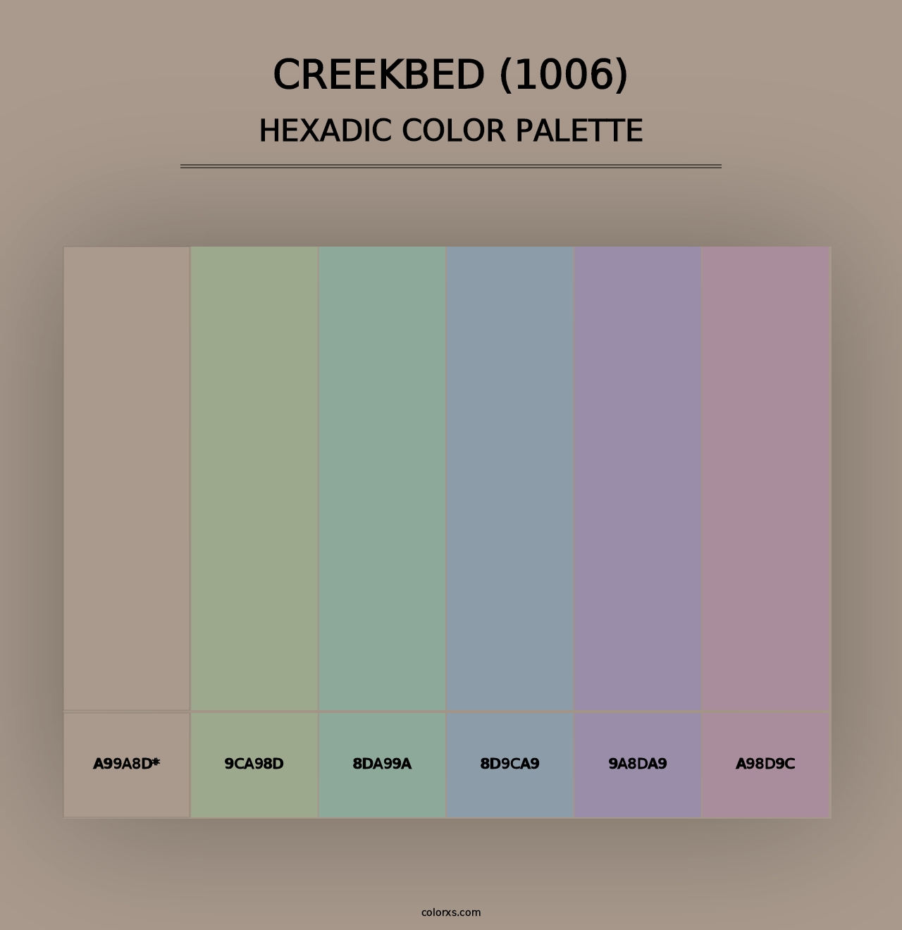 Creekbed (1006) - Hexadic Color Palette