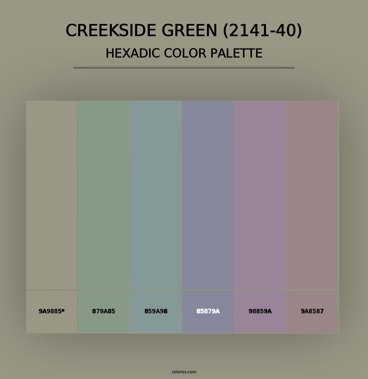 Creekside Green (2141-40) - Hexadic Color Palette