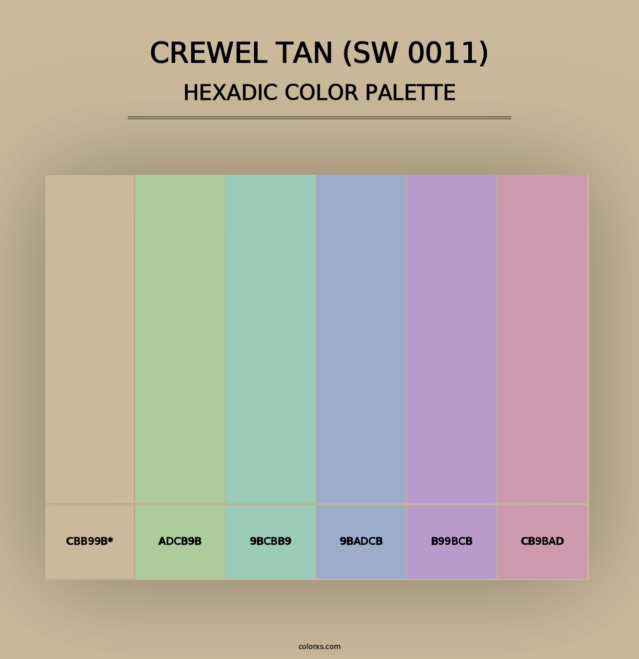 Crewel Tan (SW 0011) - Hexadic Color Palette