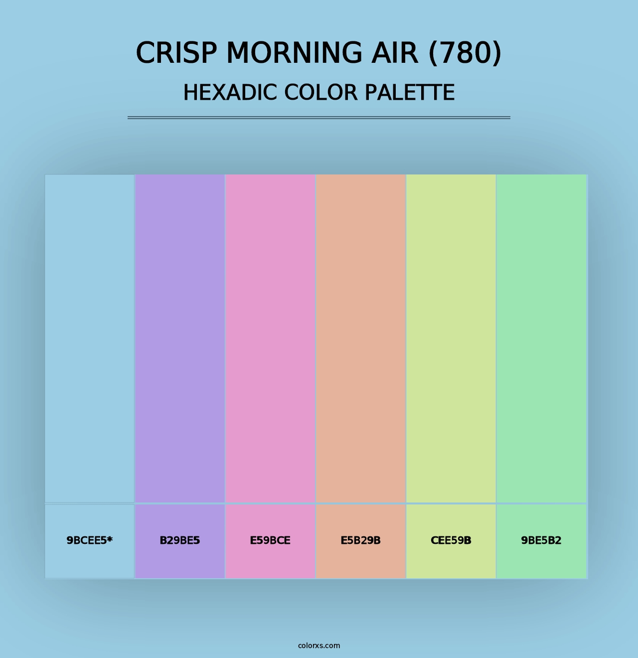 Crisp Morning Air (780) - Hexadic Color Palette