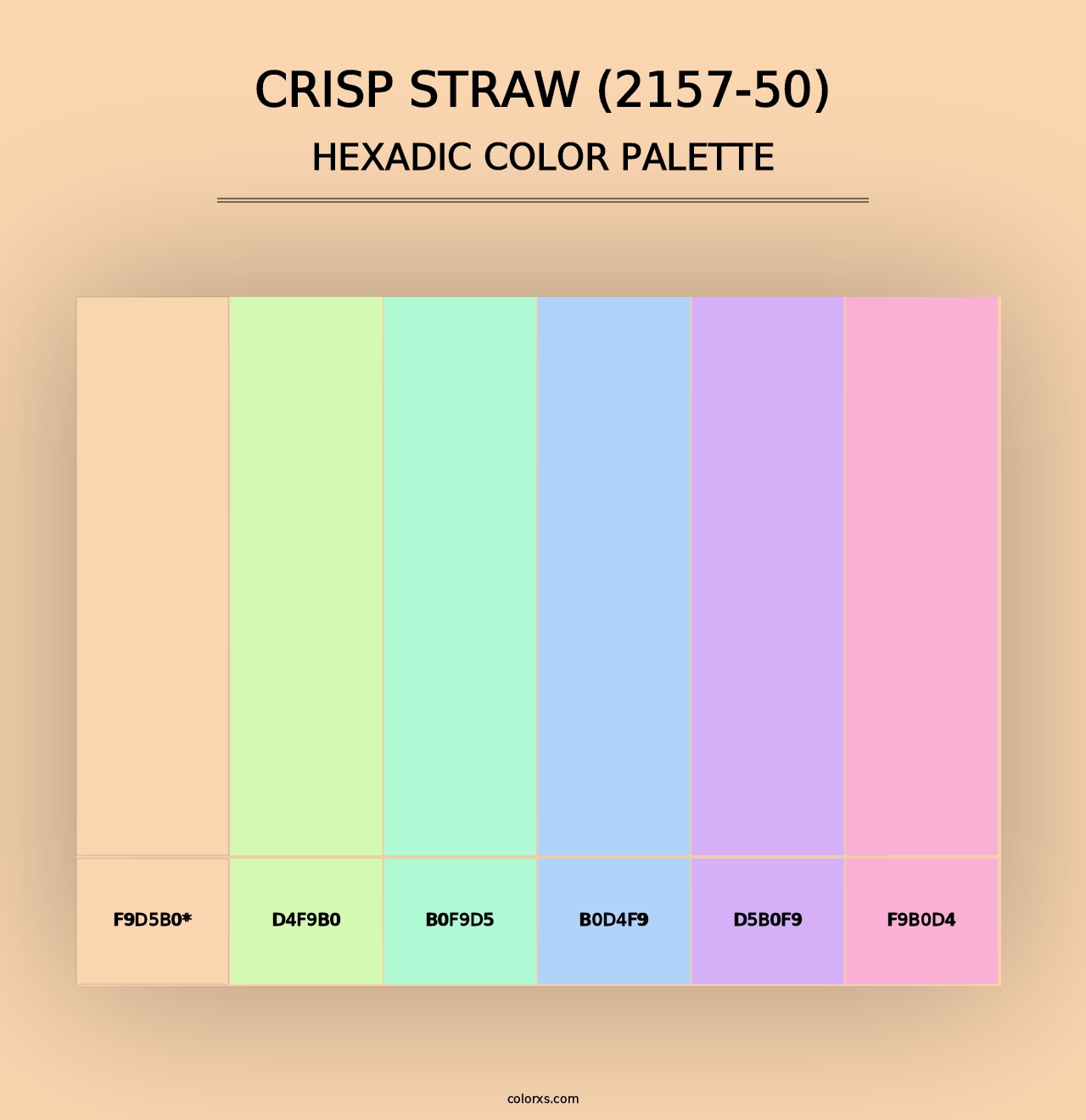 Crisp Straw (2157-50) - Hexadic Color Palette