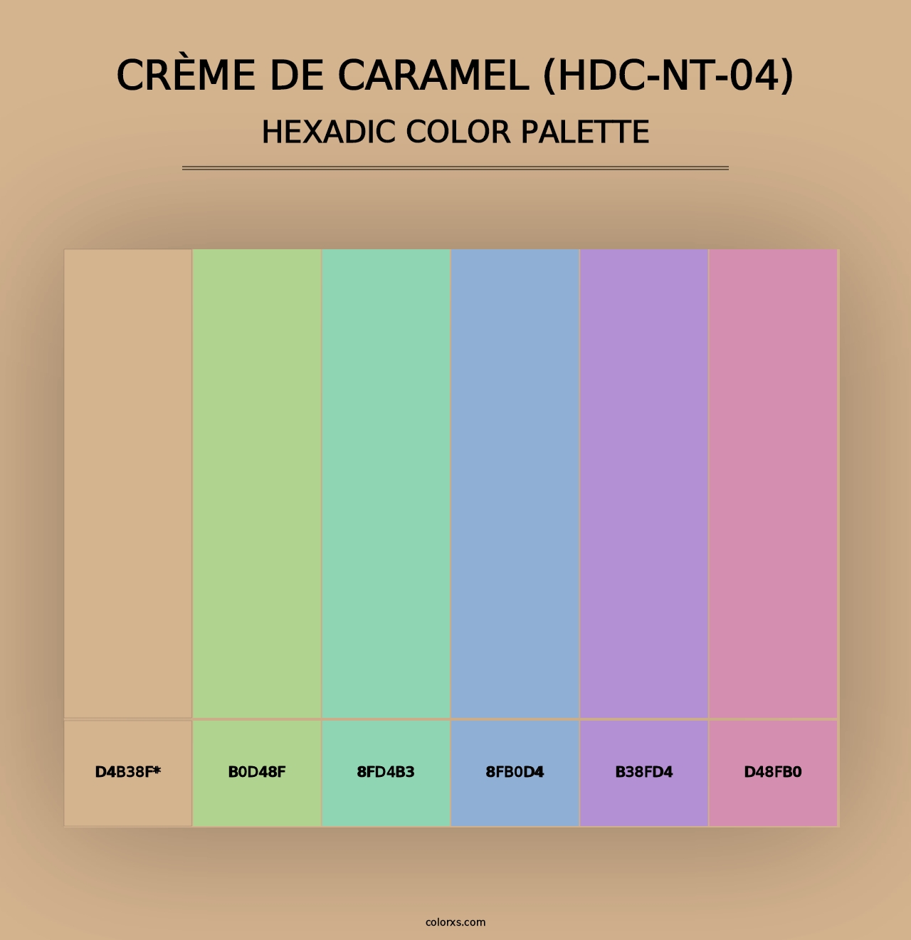 Crème De Caramel (HDC-NT-04) - Hexadic Color Palette