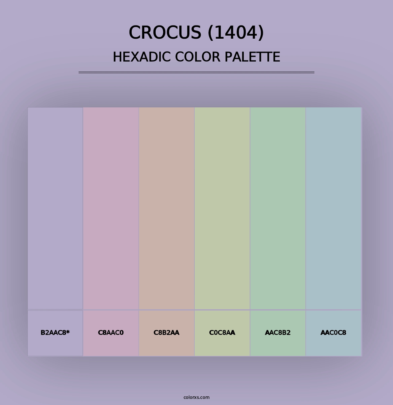 Crocus (1404) - Hexadic Color Palette