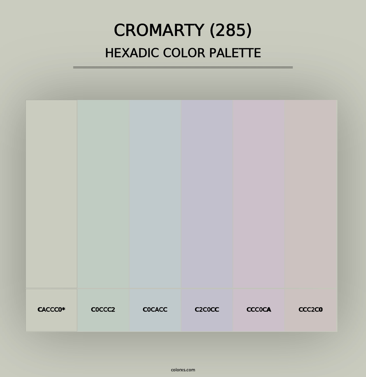 Cromarty (285) - Hexadic Color Palette