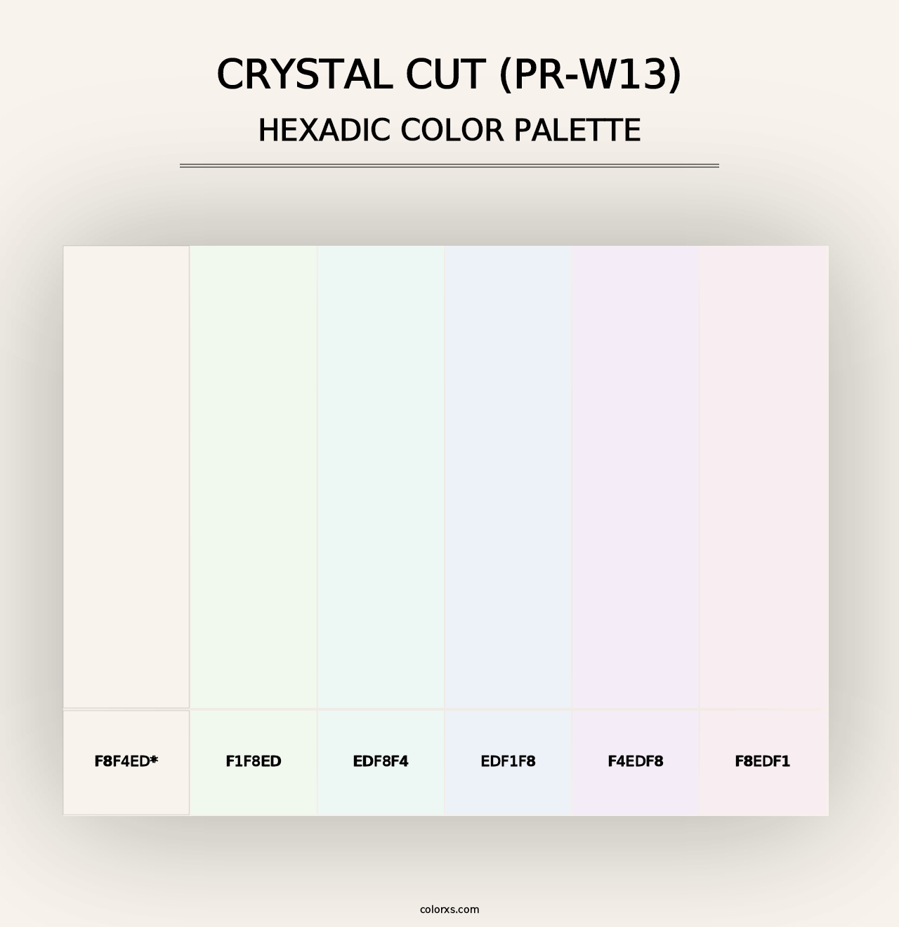 Crystal Cut (PR-W13) - Hexadic Color Palette