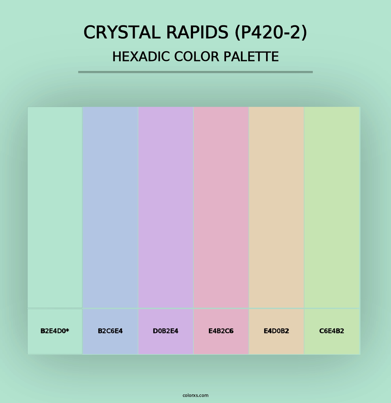 Crystal Rapids (P420-2) - Hexadic Color Palette