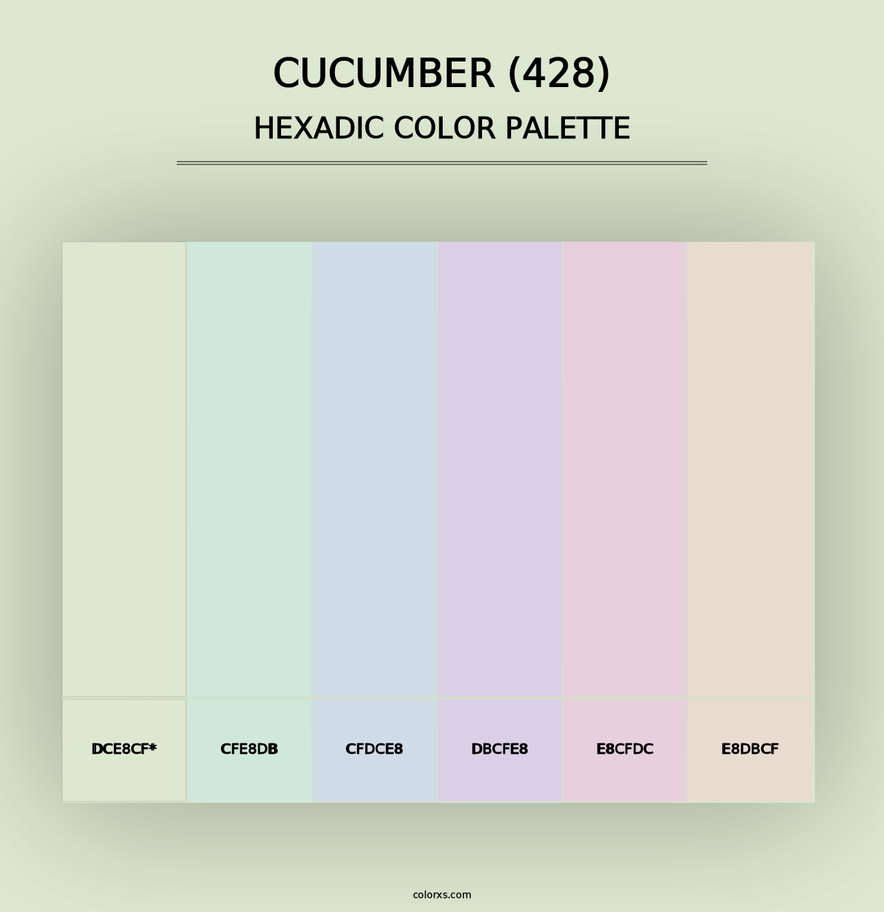 Cucumber (428) - Hexadic Color Palette