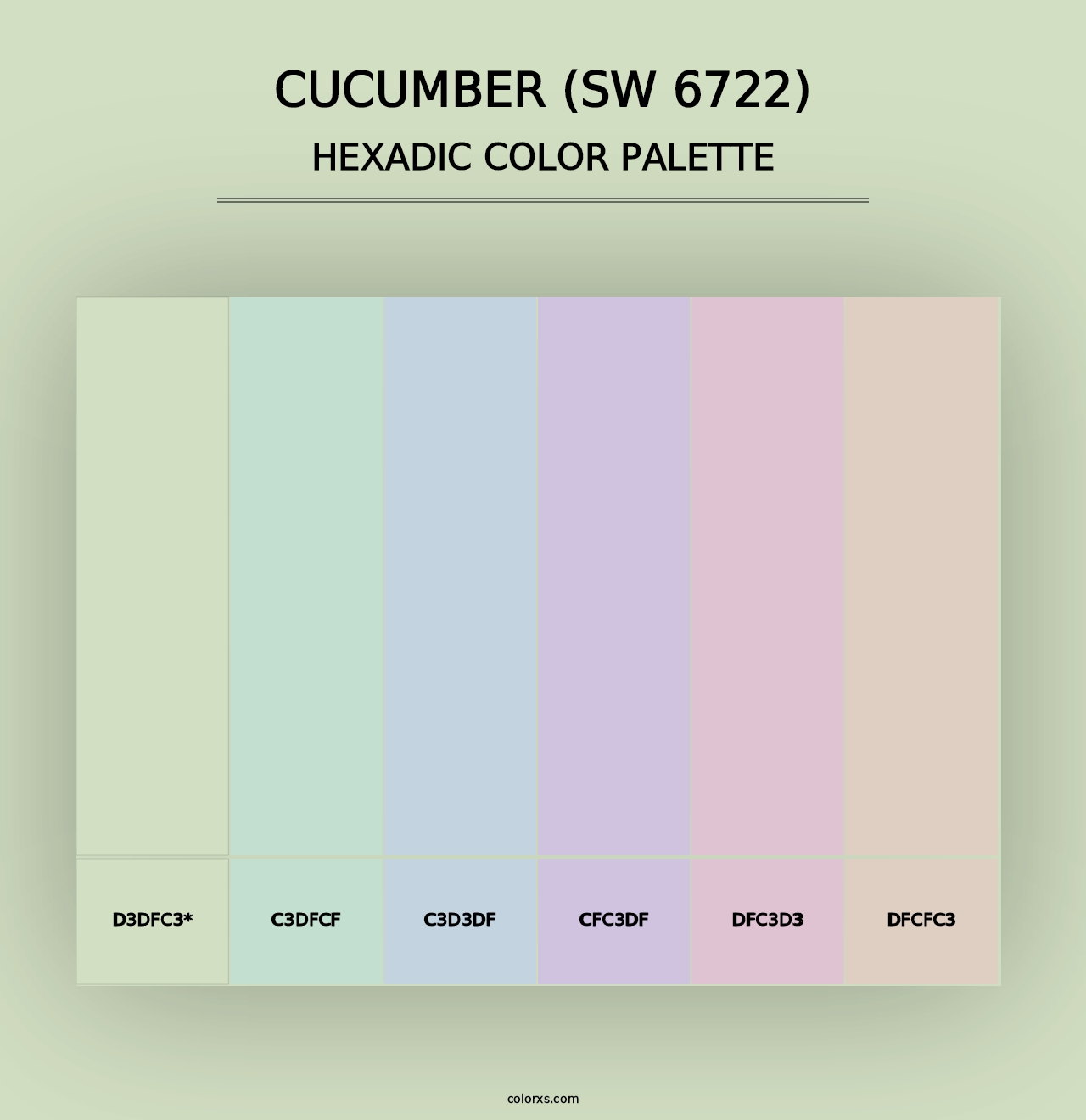 Cucumber (SW 6722) - Hexadic Color Palette