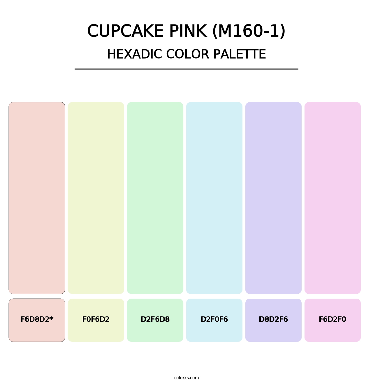 Cupcake Pink (M160-1) - Hexadic Color Palette