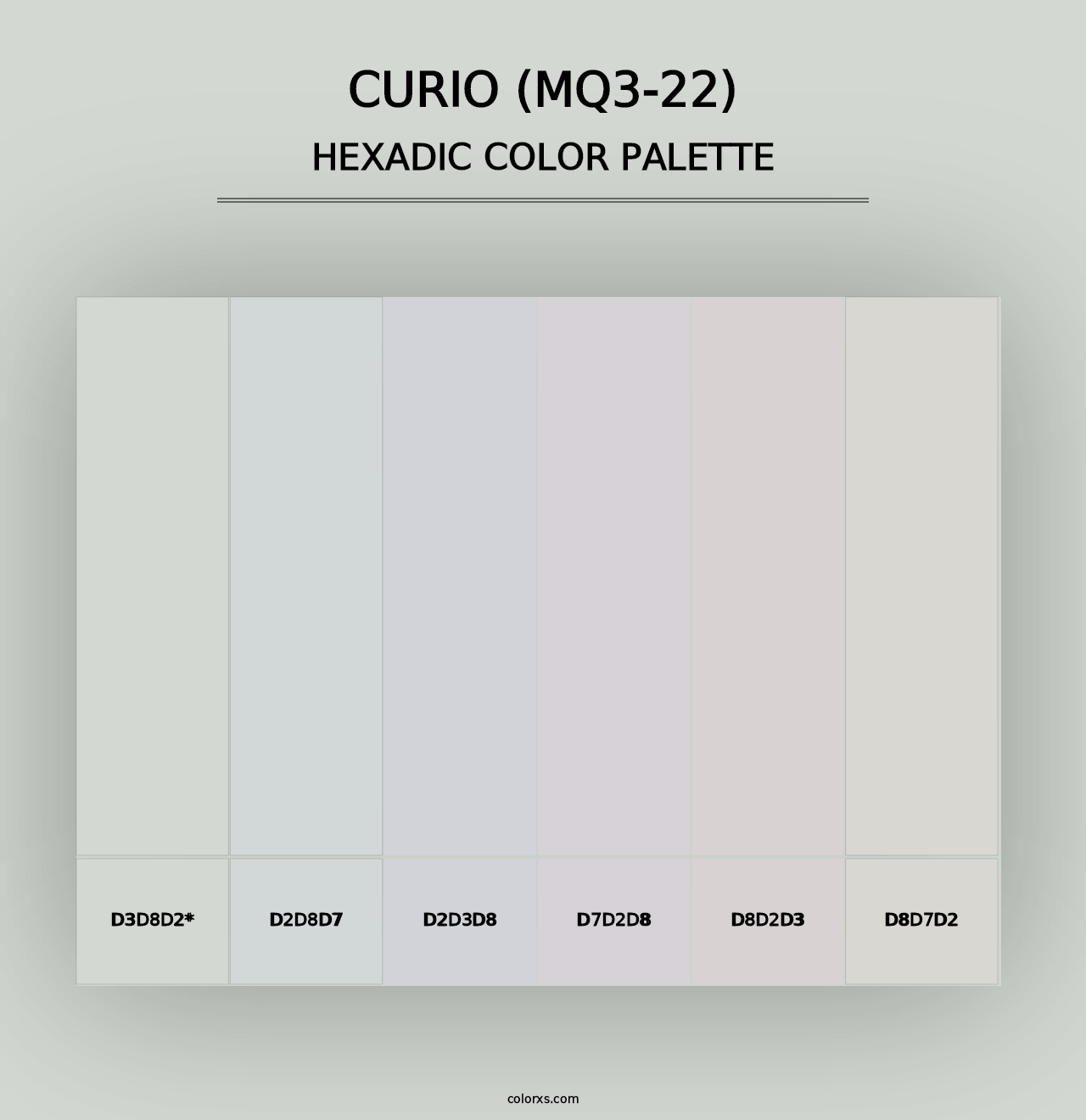 Curio (MQ3-22) - Hexadic Color Palette