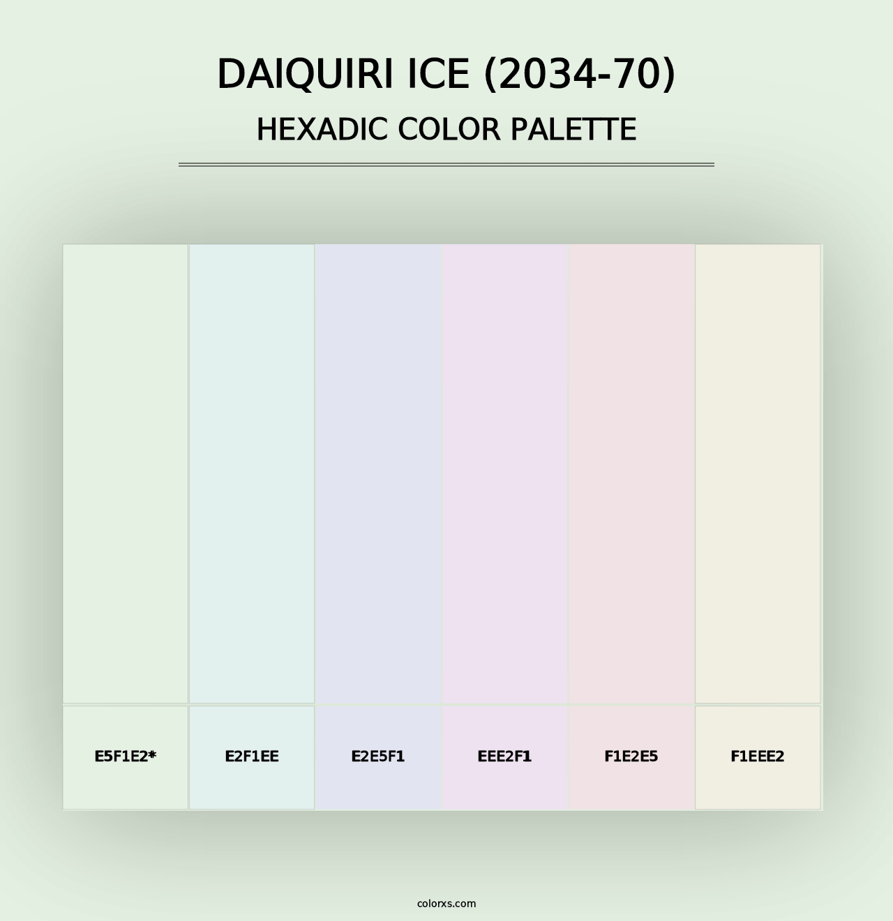 Daiquiri Ice (2034-70) - Hexadic Color Palette