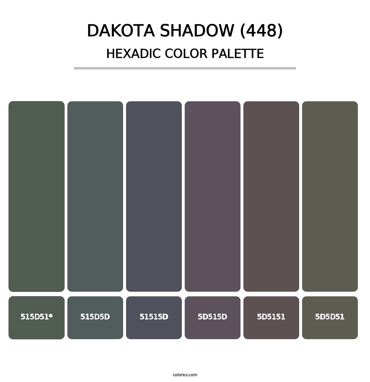 Dakota Shadow (448) - Hexadic Color Palette