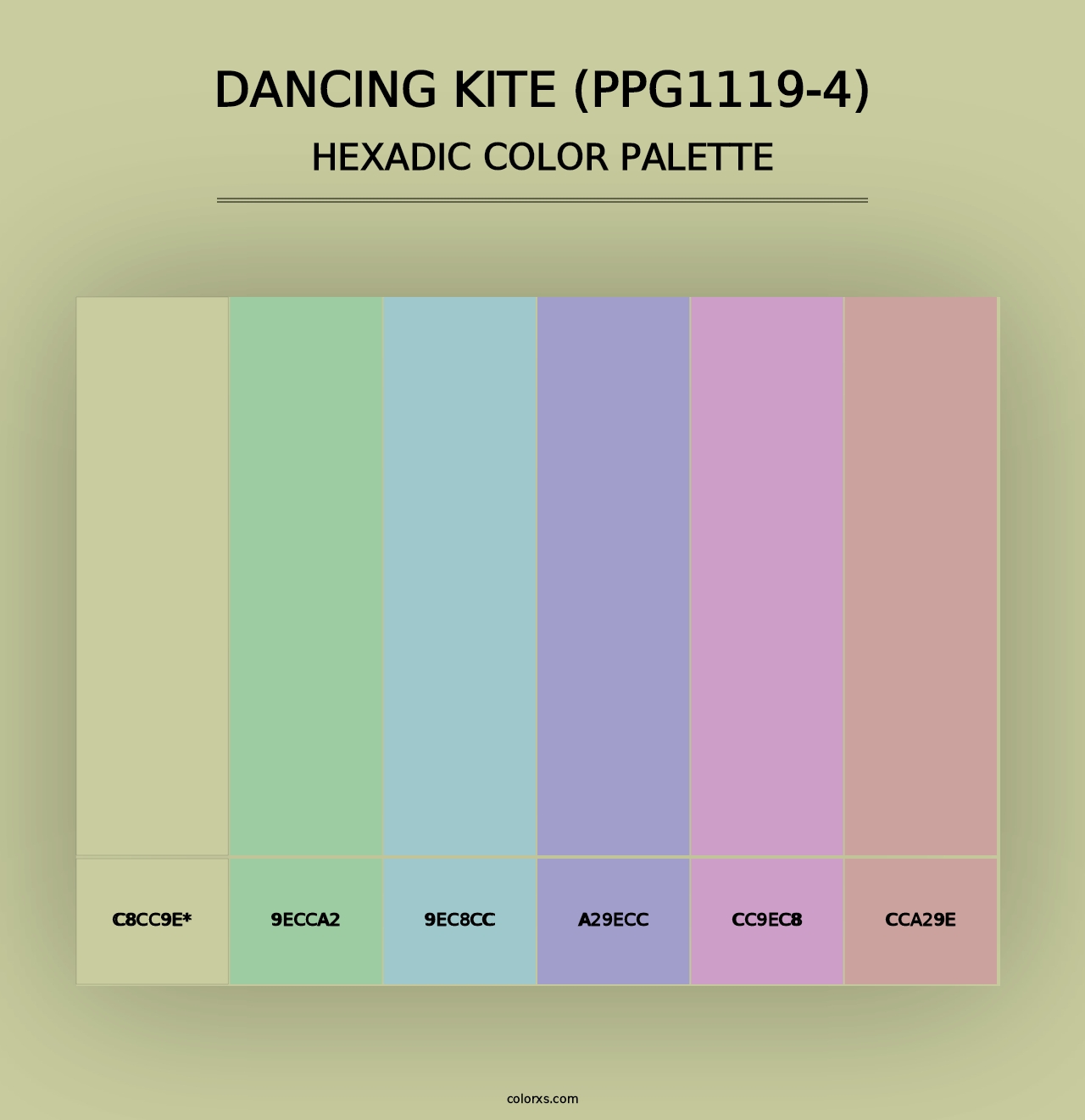 Dancing Kite (PPG1119-4) - Hexadic Color Palette