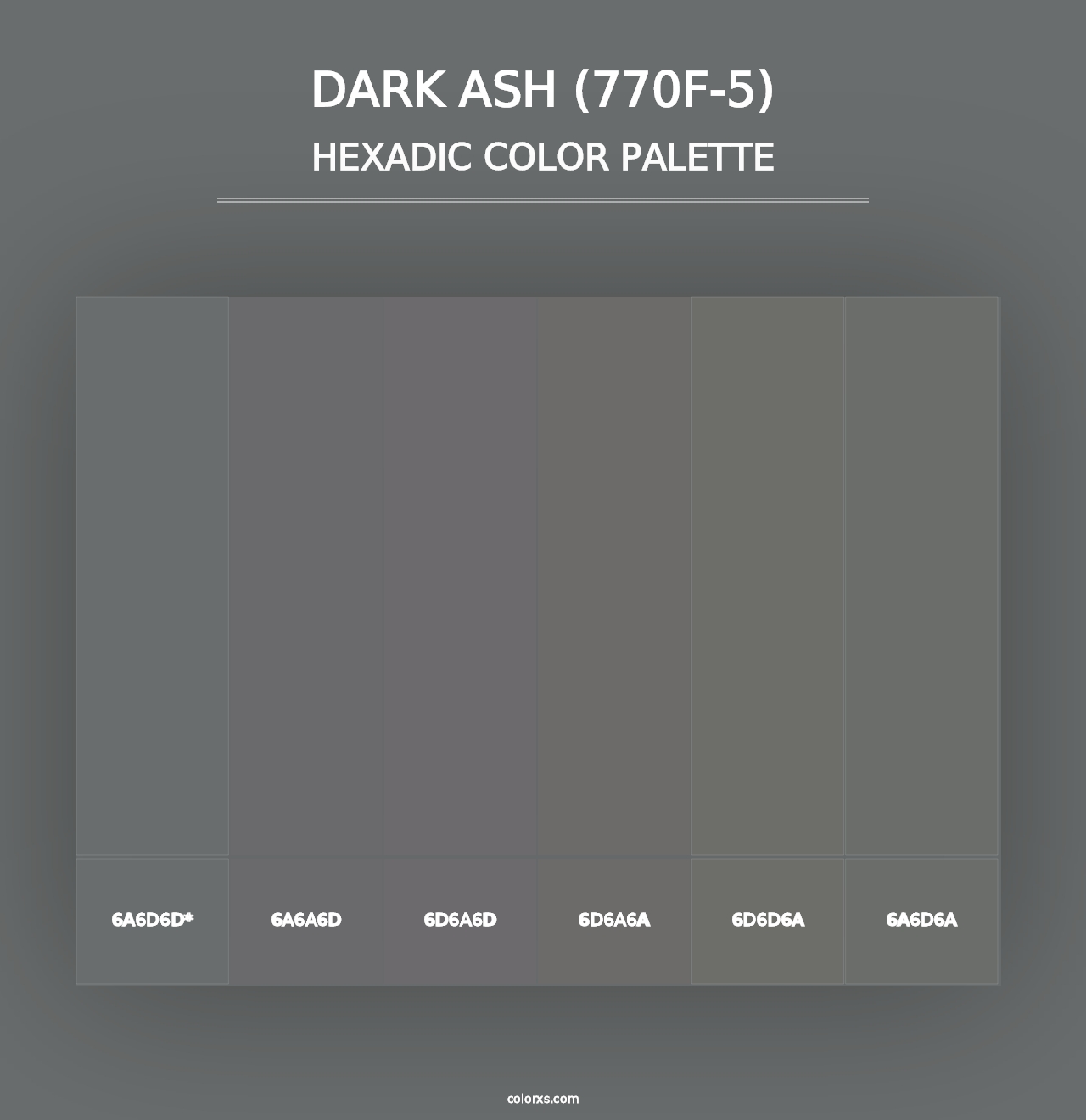 Dark Ash (770F-5) - Hexadic Color Palette