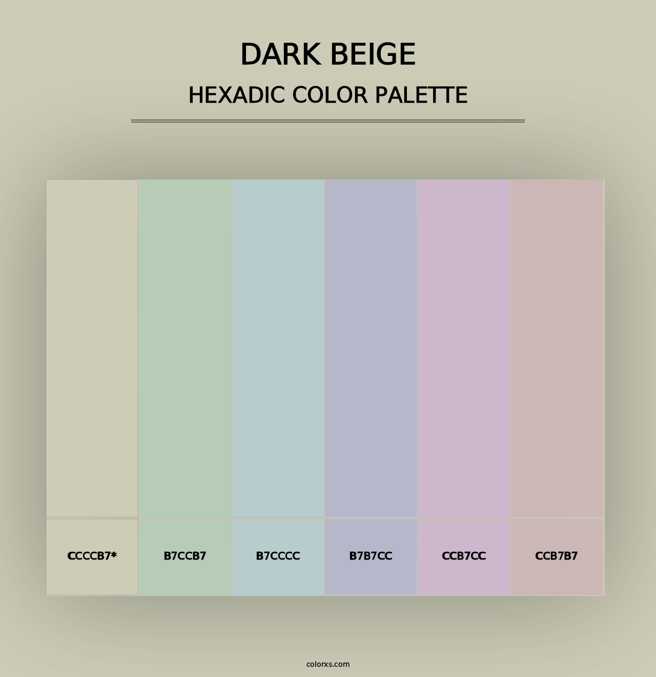 Dark Beige - Hexadic Color Palette