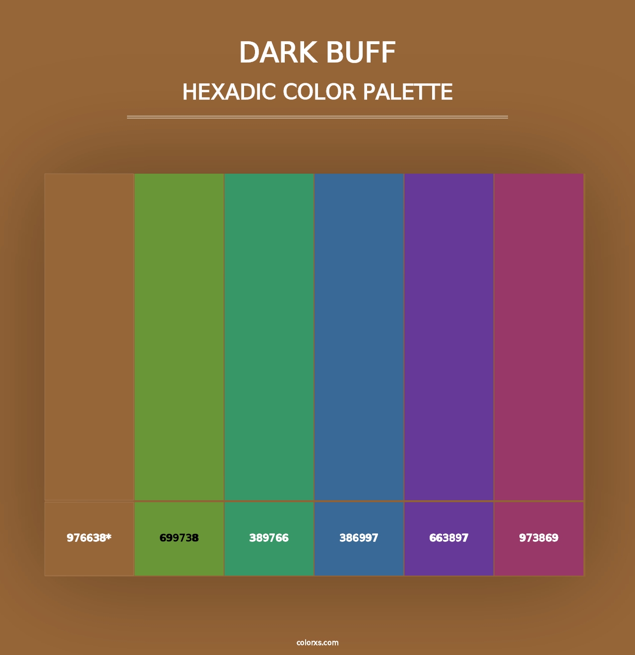 Dark Buff - Hexadic Color Palette