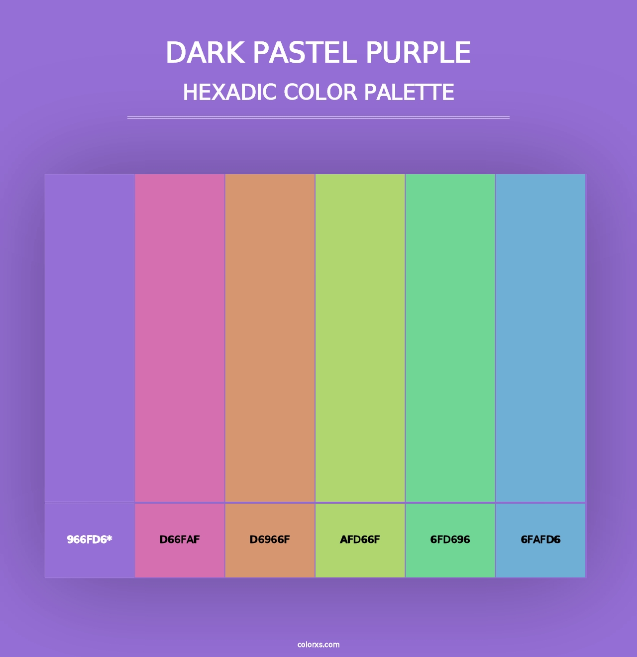 Dark Pastel Purple - Hexadic Color Palette